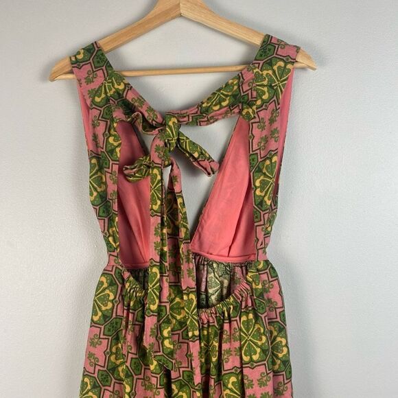 House Of Harlow 1960 Linen Blend Halter Mini Dress - Picture 4 of 9